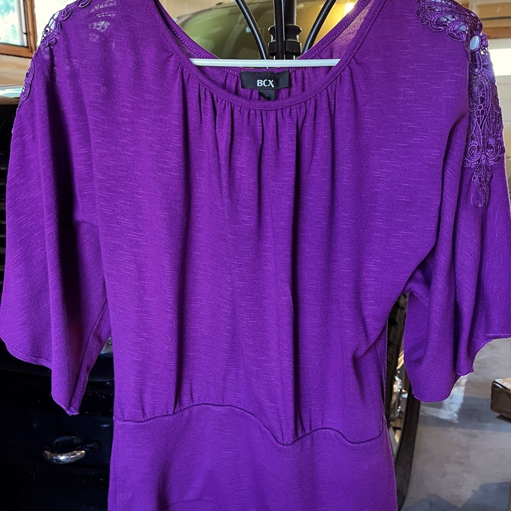 Purple Pullover Shirt